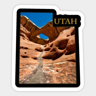 Utah State Outline - Canyonlands National Park Sticker